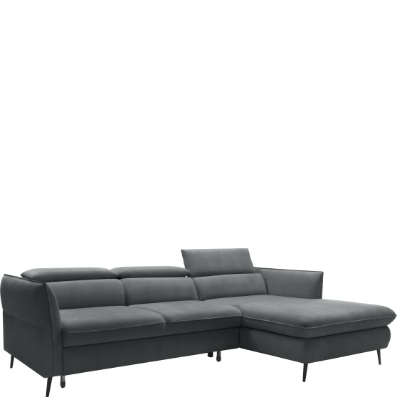 Narożnik rozkładany z regulowanymi zagłówkami MANGO Lewy Podstawowe