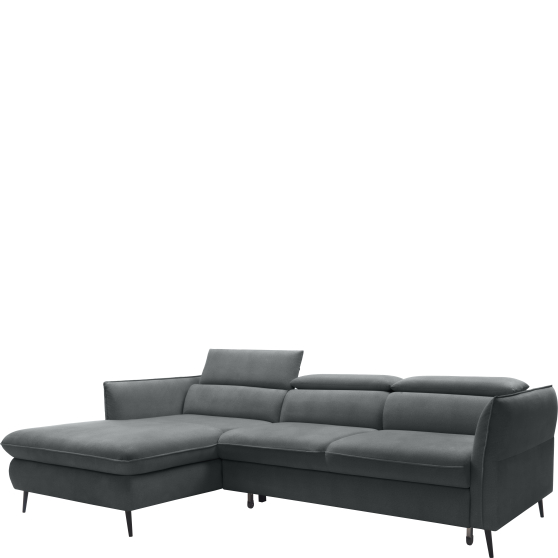 Narożnik rozkładany z regulowanymi zagłówkami MANGO Prawy Podstawowe