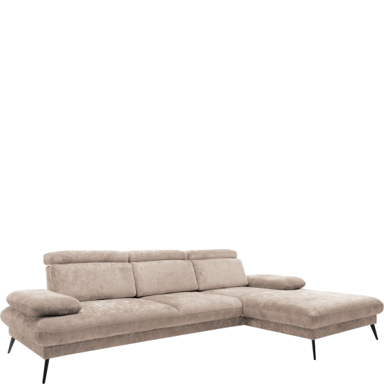 Narożnik z regulowanymi zagłówkami i przesuwnymi oparciami SANTI Lewy Podstawowe