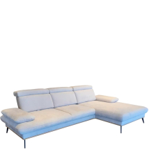 Narożnik z regulowanymi zagłówkami i przesuwnymi oparciami SANTORINI Lewy Podstawowe