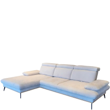 Narożnik z regulowanymi zagłówkami i przesuwnymi oparciami SANTORINI Prawy Podstawowe