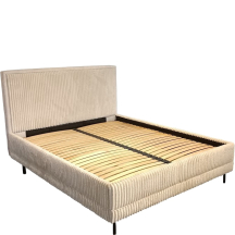 Łóżko tapicerowane CLEO 140 x 200 ze stelażem i pojemnikiem Podstawowe