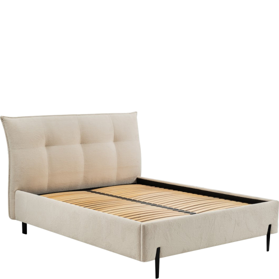 Łóżko tapicerowane DANAE 160 x 200 ze stelażem i pojemnikiem Podstawowe