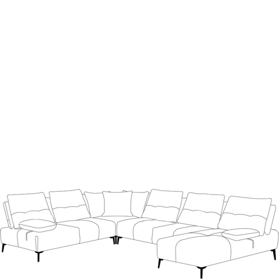 Narożnik z przesuwnymi oparciami PR3 B SPIDER Szkic (1)