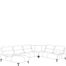 Narożnik z przesuwnymi oparciami PR3 A SPIDER Podstawowe