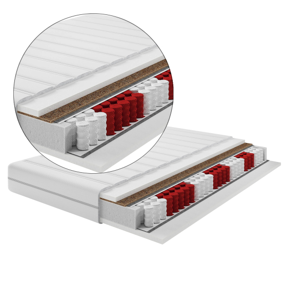 Materac kieszeniowy SLOW Dwustronny z kokosem Podstawowe