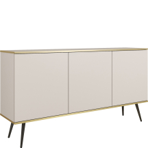 Komoda K160 3 drzwi Beż Mat ORO Podstawowe (1)