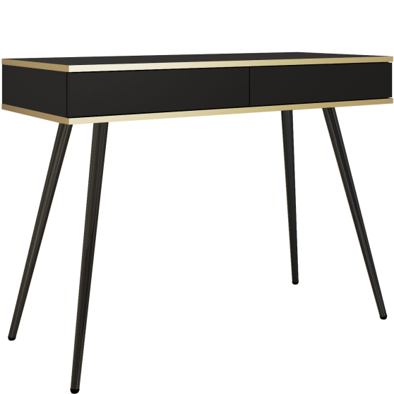 Toaletka T102 z szufladami Czarny Mat ORO Podstawowe (1)