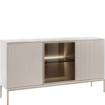 Komoda K154 z przeszkleniem i oświetleniem SENTO CASHMERE Podstawowe