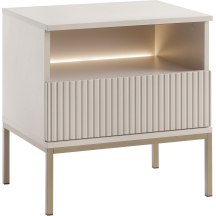 Szafka nocna S54 z szufladą i oświetleniem SENTO CASHMERE Podstawowe