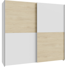 Szafa przesuwna 200 cm SHMS32231-M870 Biały / Dąb Puccini SCHACH&MATT Podstawowe