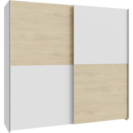 Szafa przesuwna 200 cm SHMS32231-M870 Biały / Dąb Puccini SCHACH&MATT Podstawowe