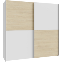 Szafa 2-drzwiowa przesuwna 190 cm SHMS42231-M870 Biały / Dąb Puccini SCHACH&MATT Podstawowe
