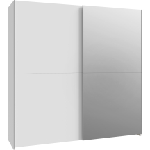 Szafa przesuwna z lustrem 190 cm SHMS42233-120 Biały SCHACH&MATT Podstawowe