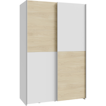 Szafa przesuwna 2D 120 cm SHMS62231-M870 Biały / Dąb Puccini SCHACH&MATT Podstawowe