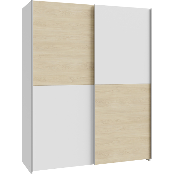 Szafa ubraniowa 150 cm SHMS72231-M870 Biały / Dąb Puccini SCHACH&MATT Podstawowe