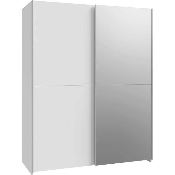 Szafa przesuwna 2-drzwiowa z lustrem SHMS72233-120 Biały SCHACH&MATT Podstawowe