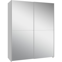Szafa przesuwna z dużym lustrem 150 cm SHMS72235-120 Biały SCHACH&MATT Podstawowe