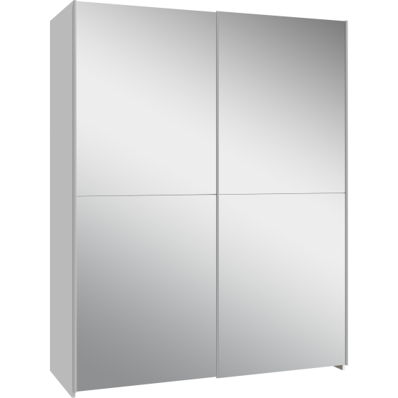 Szafa przesuwna z dużym lustrem 150 cm SHMS72235-120 Biały SCHACH&MATT Podstawowe