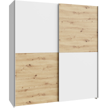 Szafa ubraniowa przesuwna 170 cm SHMS82231-C853 Biały / Dąb Artisan SCHACH&MATT Podstawowe