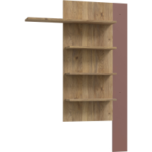 Regał wiszący BTHB01-Q193 Dąb Mauvella / Terakota BREATHTAKER Podstawowe