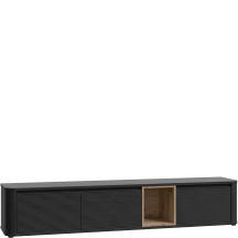 Szafka RTV Prawa BTHTH141-Q194 Dąb Cabezone / Dąb Artisan / Dąb Czarny BREATHTAKER Podstawowe