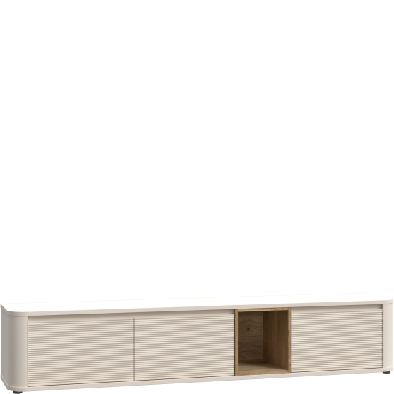 Szafka RTV Prawa BTHTH141-M846 Dąb Mauvella / Piaskowy BREATHTAKER Podstawowe