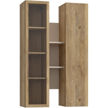 Witryna wisząca BTHVH331-M845 Dąb Mauvella / Piaskowy BREATHTAKER Podstawowe