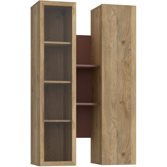 Witryna wisząca BTHVH331-Q192 Dąb Mauvella / Terakota BREATHTAKER Podstawowe