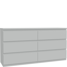 Komoda 6 szuflad EMOK221-U58 Secret Grey EDMORE Podstawowe