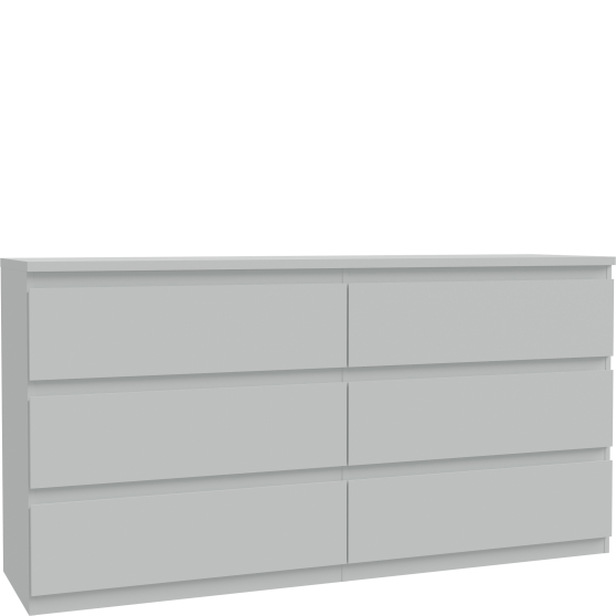 Komoda 6 szuflad EMOK221-U58 Secret Grey EDMORE Podstawowe