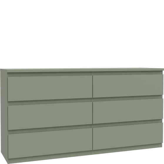 Komoda 6 szuflad EMOK221-U59 Szałwia EDMORE Podstawowe