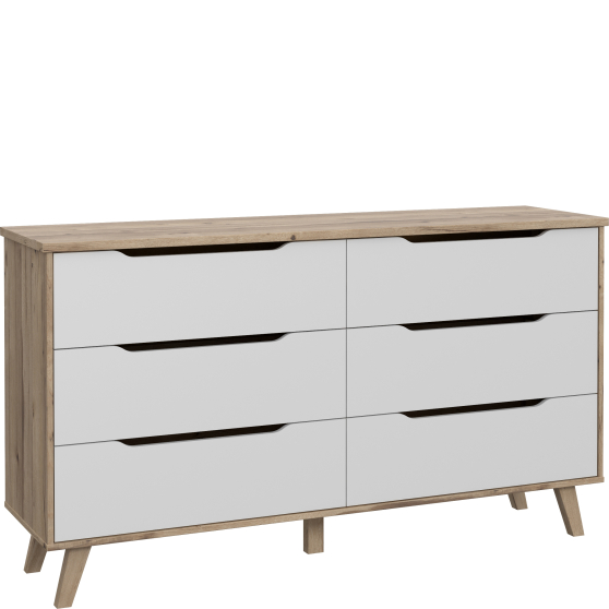 Komoda 6 szuflad VNKK221-L25 VANKKA Podstawowe