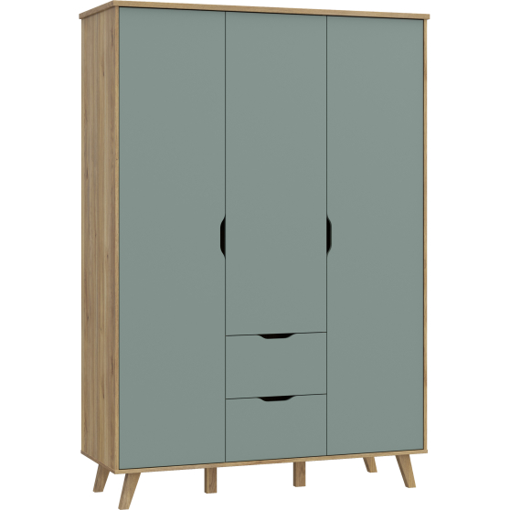 Szafa 3 drzwi 2 szuflady VNKS832-M801 VANKKA Podstawowe