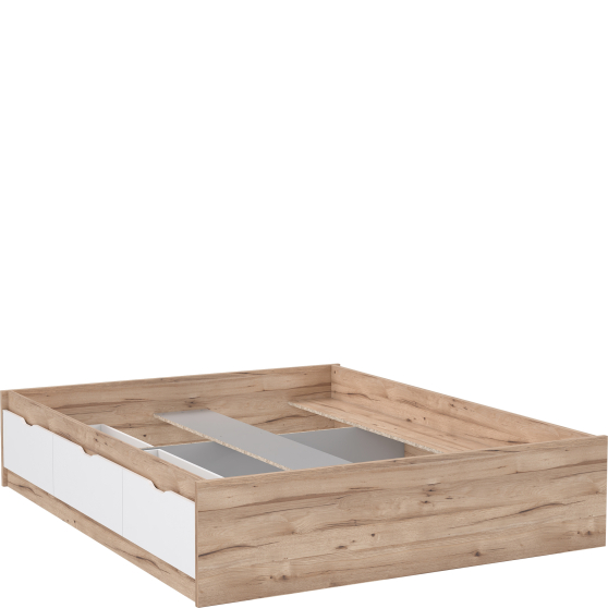 Łóżko 160 x 200 z szufladami na pościel VNKL1163-L25 VANKKA Podstawowe