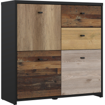 Komoda 2 szuflady 3 drzwi SQNK223-C604 BEST CHEST Podstawowe