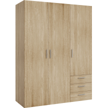 Szafa ubraniowa BROOKLYN 3-drzwiowa BRKS831-D30F Podstawowe