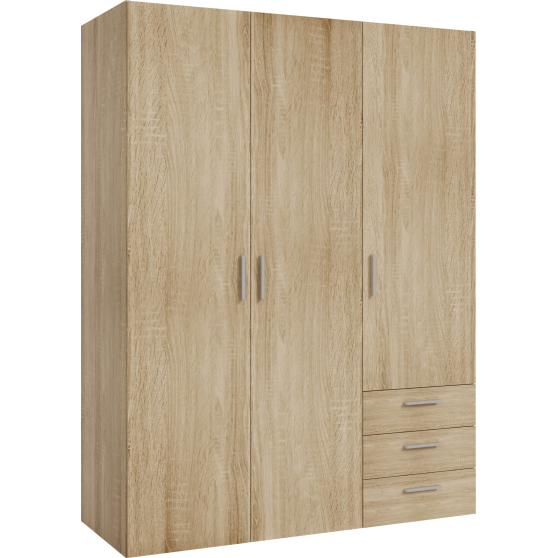 Szafa ubraniowa BROOKLYN 3-drzwiowa BRKS831-D30F Podstawowe