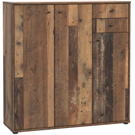 Komoda wysoka 110 cm T2KK10-H51 Old-Wood Vintage NET106 Podstawowe