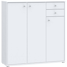 Komoda wysoka 110 cm T2KK10-120 Biały NET106 Podstawowe