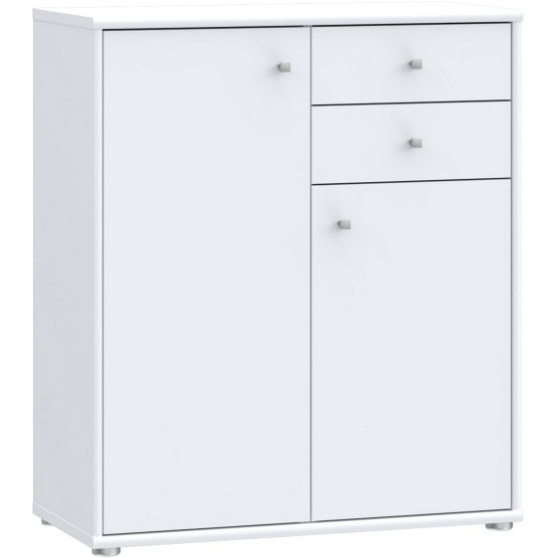 Komoda 2 szuflady 2 drzwi T2KK50-120 Biały NET106 Podstawowe