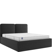 Łóżko tapicerowane MOKA 140 x 200 z pojemnikiem Podstawowe