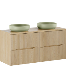 Szafka łazienkowa wisząca z umywalką 120 cm NORDIC CREMONA Podstawowe