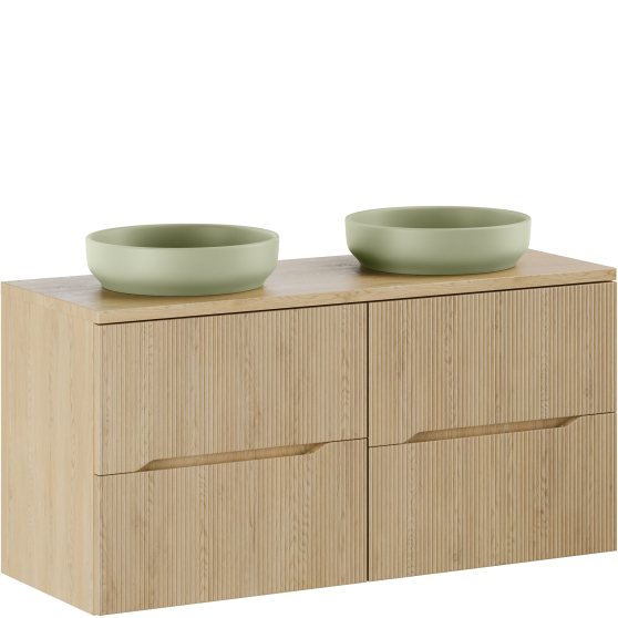 Szafka łazienkowa wisząca z umywalką 120 cm NORDIC CREMONA Podstawowe