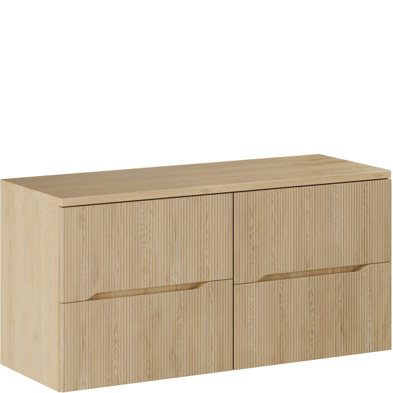 Zestaw szafek łazienkowych z blatem 120 cm NORDIC CREMONA Podstawowe