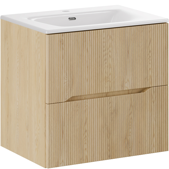 Szafka łazienkowa wisząca z umywalką 60 cm NORDIC CREMONA Podstawowe