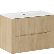 Szafka łazienkowa wisząca z umywalką 80 cm NORDIC CREMONA Podstawowe