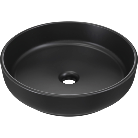 Umywalka ceramiczna RIVER 1 BLACK MATT 40 cm Podstawowe