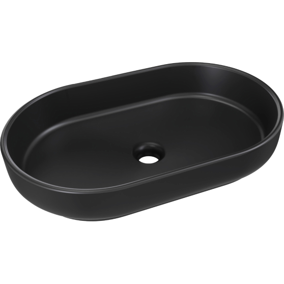 Umywalka ceramiczna RIVER 2 BLACK MATT 55 cm Podstawowe