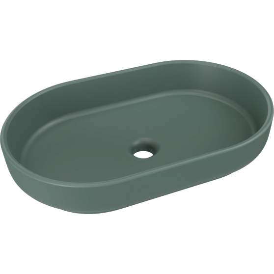 Umywalka ceramiczna RIVER 2 FOREST GREEN MATT 55 cm Podstawowe